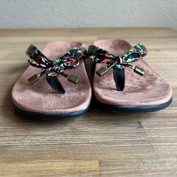 Vionic Bella II Black Toe-Post Sandal Flip Flop Women's Size 6 Tropical - Picture 7 of 10